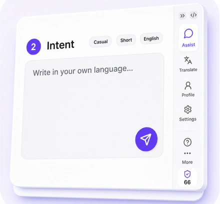 Intent writing workflow illustration