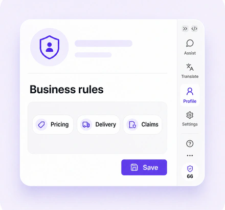 Business rules workflow illustration