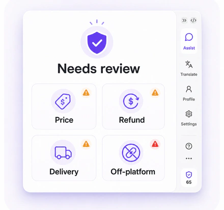 Risk review workflow illustration